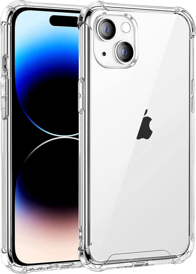 Hoesje voor iPhone 15 PLUS backcover Shockproof siliconen Transparant