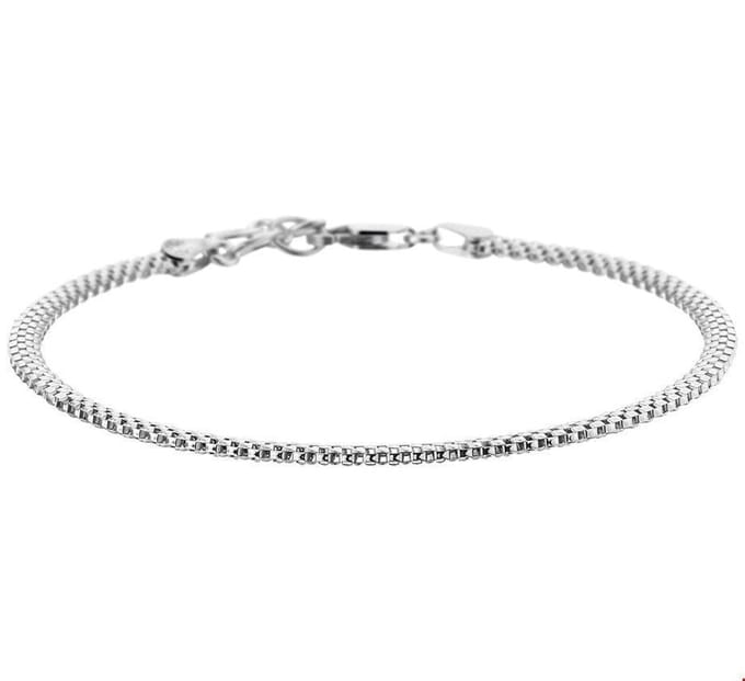 Zilver Gerhodineerde Armband bismarck 3 1316936