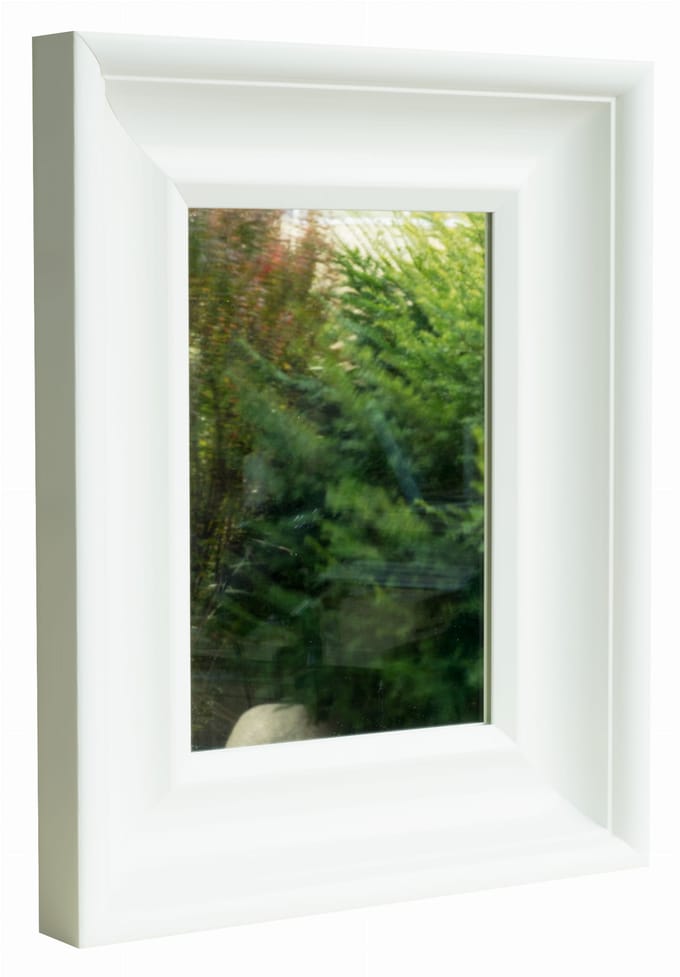 BD art - Klassieke Houten Spiegel - 36x45 cm - Wit