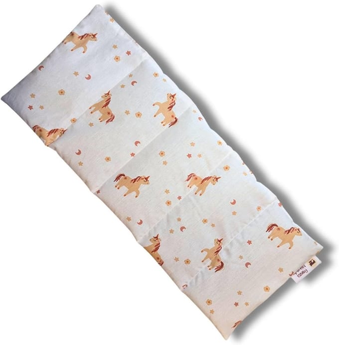 Microwavable Cherry Stone Pillow 50x20 cm - Heat Cushion for Neck and Back Relaxation