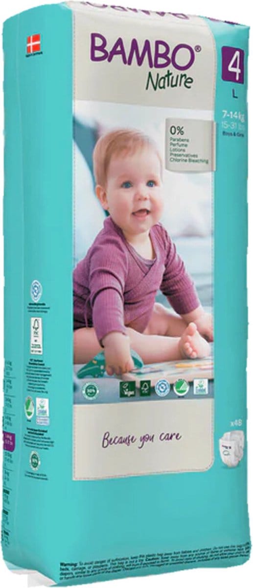 Bambo Nature Luiers - Maxi - maat 4 (3x 48 stuks)
