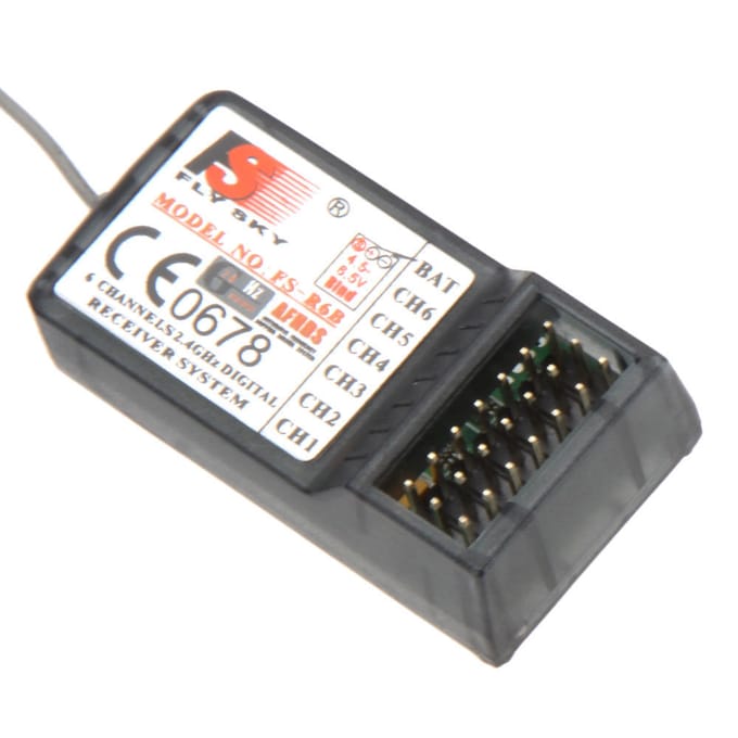 2X FlySky FS-R6B 2,4 Ghz 6CH-ontvanger voor FlySky TH9X FS-CT6B-zender UK