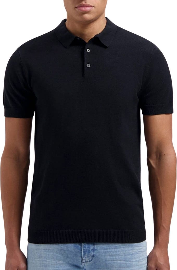 Pure Path Essential Knitwear Polo Heren - Maat S