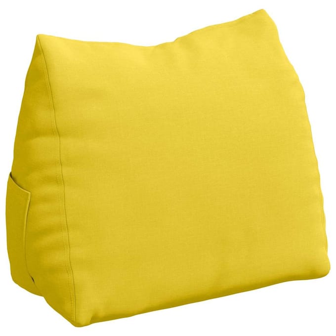 vidaXL Rugkussen Lichtgeel 60 x 20 x 50 cm Stof