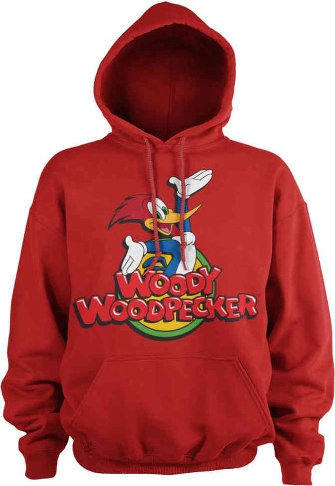 Woody Woodpecker Hoodie/trui -M- Classic Logo Rood