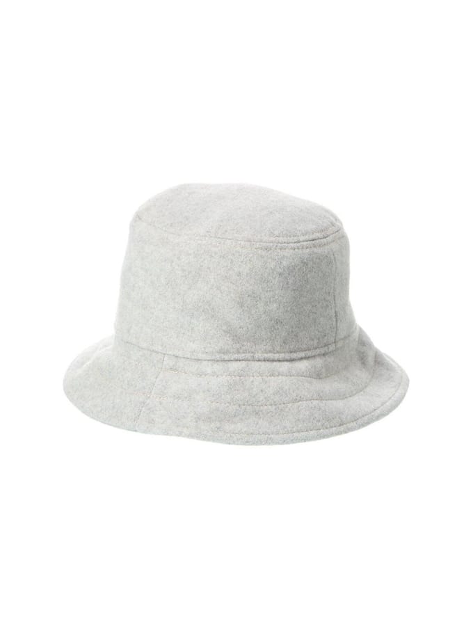 Giorgia wollen vilten bucket hat met logo