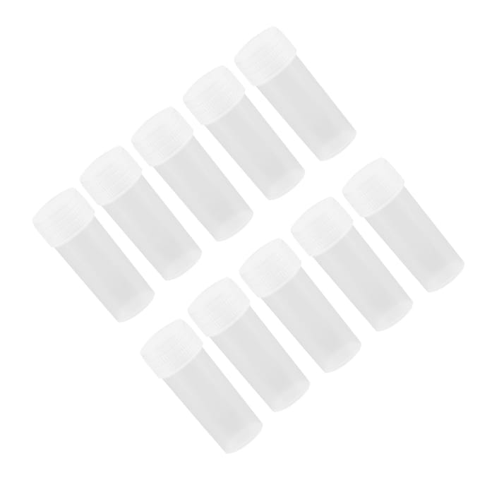 50 Stuks 5ml Volume Plastic Sample Flesjes Kleine Opbergcontainer zwart
