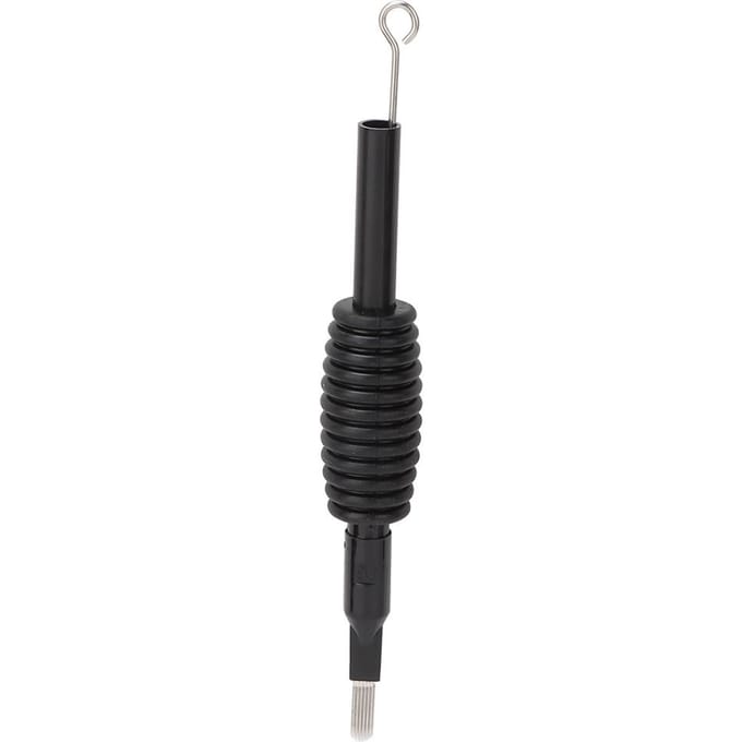5 Stuks 19mm Wegwerp Steriele Tattoo Naalden Met Siliconen Buis Tip Grip (13RM) black