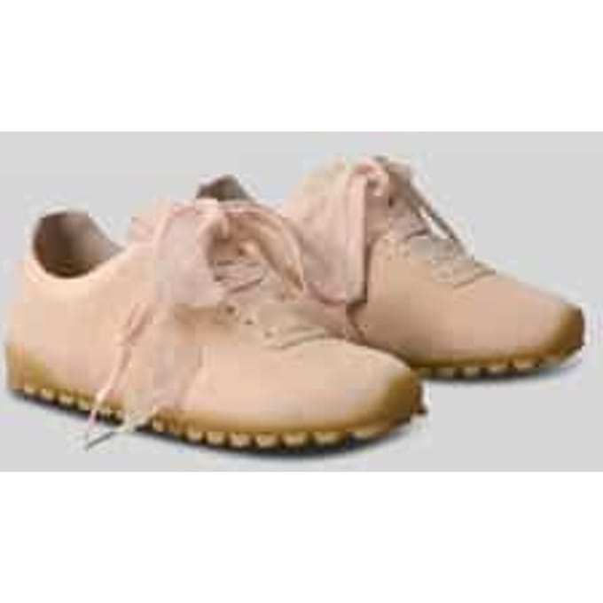 Sneakers van suède met twee veters