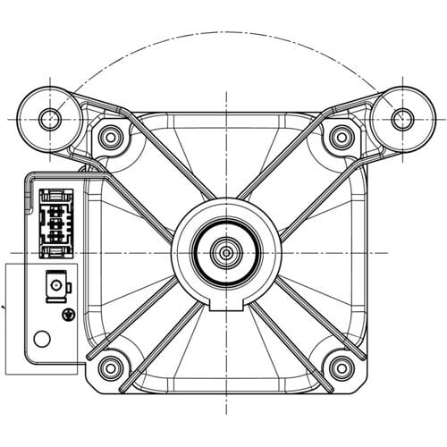 AEG motor, magneet, 240V,50Hz,Ø21,5mm 140151949017