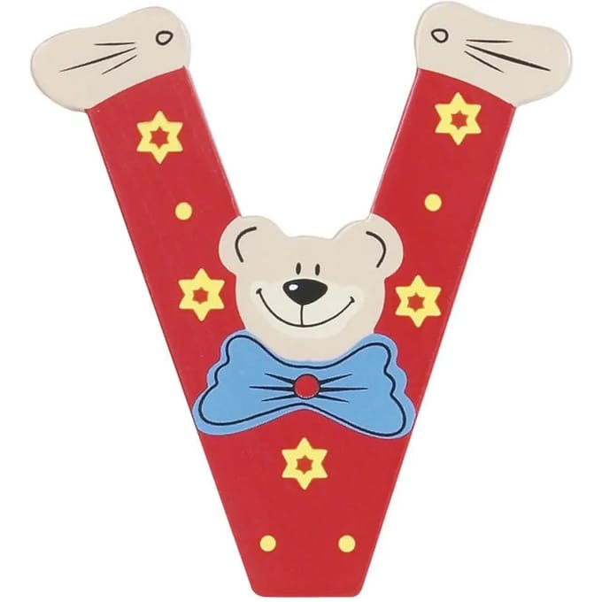 Houten letter v kind Playshoes