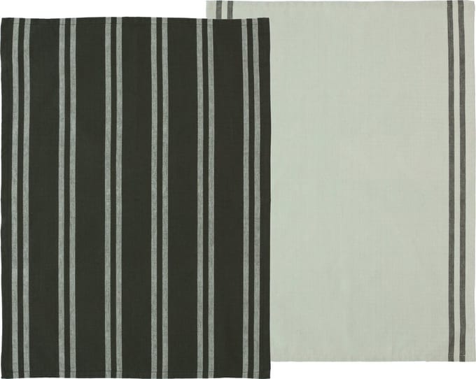 Södahl Soft Theedoek 50 x 70 cm 2 stuks Forest green