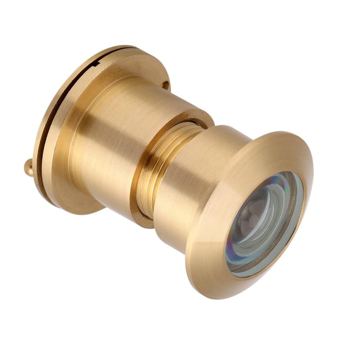 28mm Breedkijkdeurkijker met Zware Privacyklep Goudkleurig