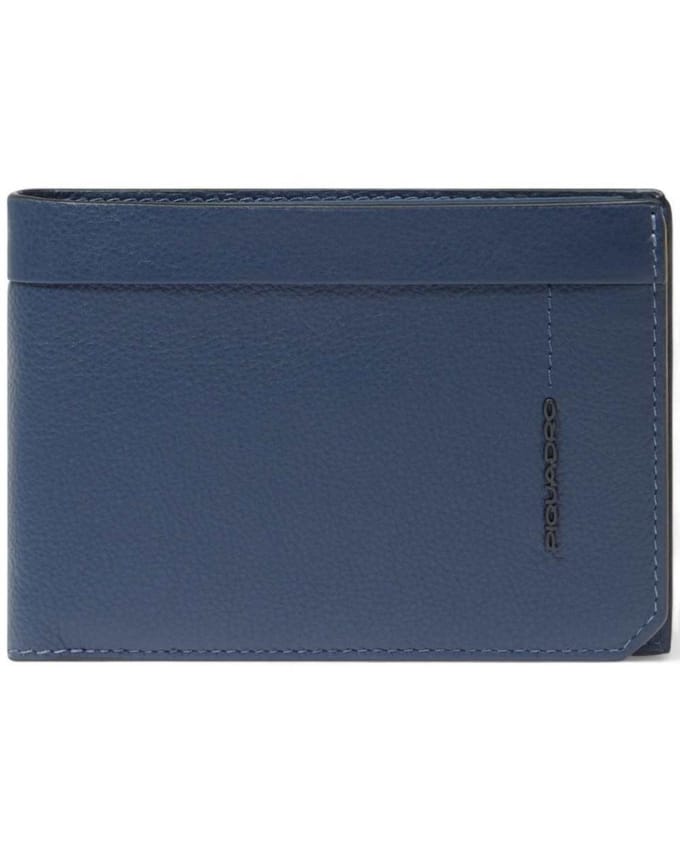 Piquadro Portfolio W137r Man Blue Leather - PU1392W137R-BLU