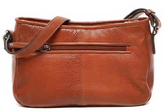 Berba Lucca Crossbodytas Kleine Dames - Leer - Cognac