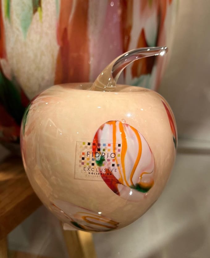 Fidrio - Eyes Collectie - Apple Appel - Glas - Mondgeblazen - Diameter 10 cm