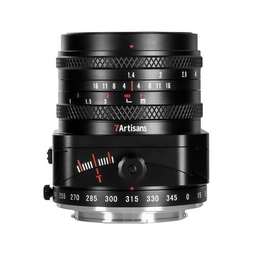 7Artisans 50mm f/1.4 kantelverschuiving  Fujifilm X-Mount