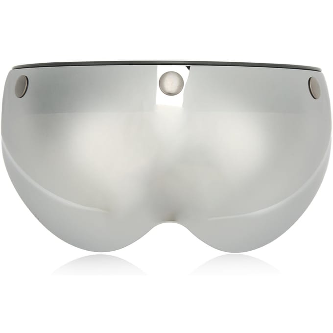 Helmvizier Winddicht Zanddicht Retro Stijl Motorhelmvizier met Verstelbare Gesp Zilver