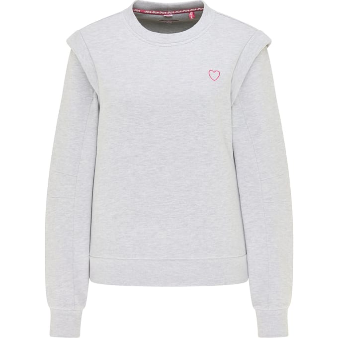 Mymo Jumper Blonda Dames licht grijs melange