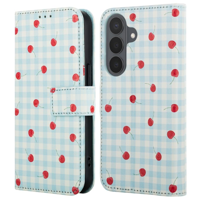 imoshion Hoesje - Geschikt voor Samsung Galaxy S26 - Design Bookcase smartphone - Cherry Check