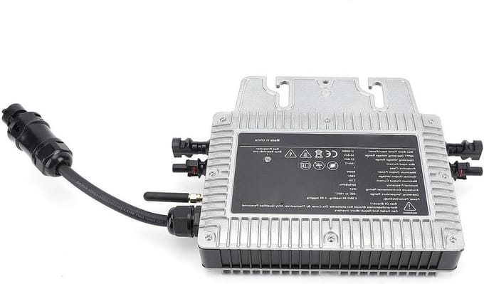 Zonne-omvormer - Netgekoppeld apparaat - Energie opwekken - Plug-and-play installatie - 800W - Zilver