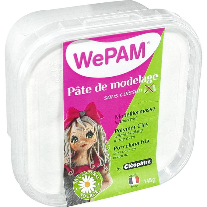 WePAM, luchtverharding Modelleerklei - Wit