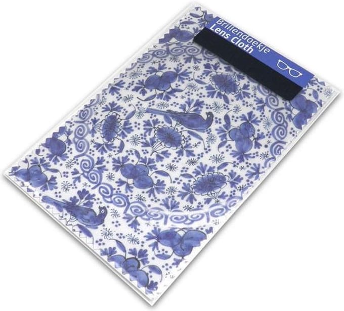 Brillendoekje, Delfts Blauw, Bord van faience