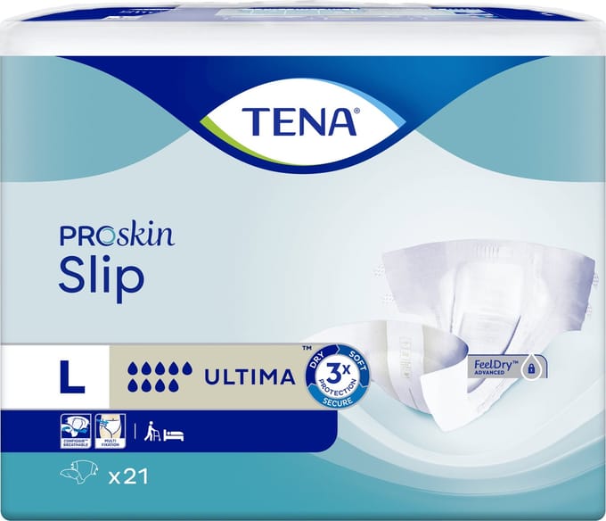 TENA Slip Ultima - L - 21 Stuks - incontinentieslip