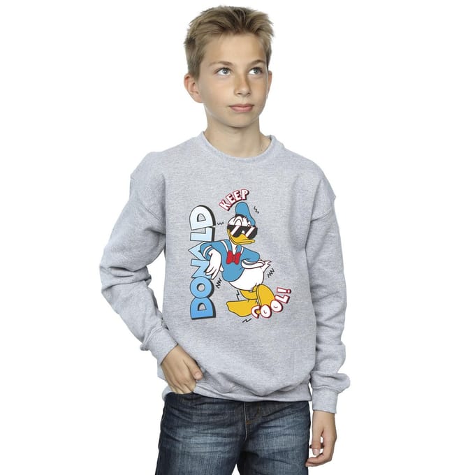 Disney Jongens Donald Duck Cool Sweatshirt (Sportgrijs)