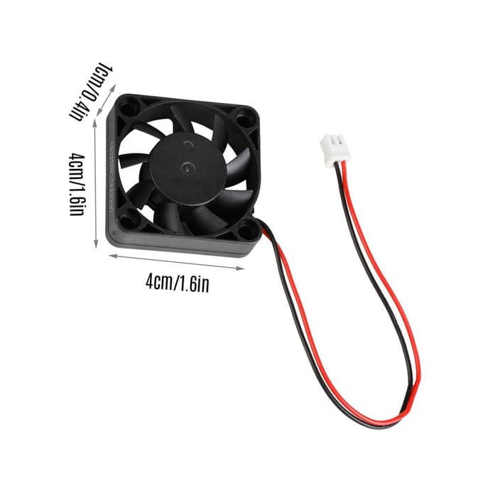 4010S borstelloze koelventilator 24V DC 40 * 40 * 10mm met kogellagers 2-pins connector veelkleurig