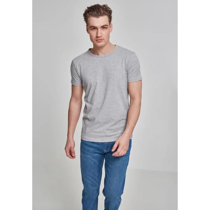 Urban Classics - Fitted Stretch Heren T-shirt - 2XL - Grijs