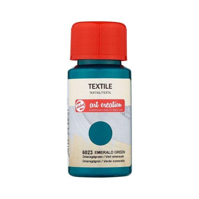 Peinture pour textile - vert émeraude - Talens Art Creation - 50ml vert