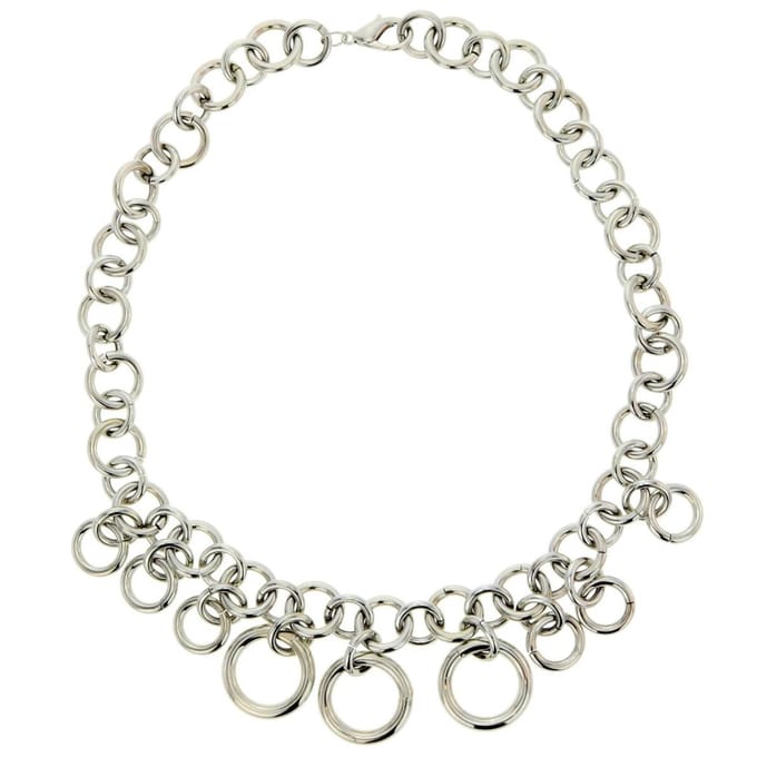 Behave - Zilverkleurige ketting - Statement accessoire - Lange damesketting