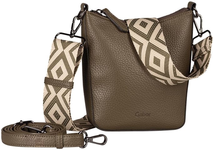 Gabor schoudertas Linda Cross Bag Khaki olijfgroen