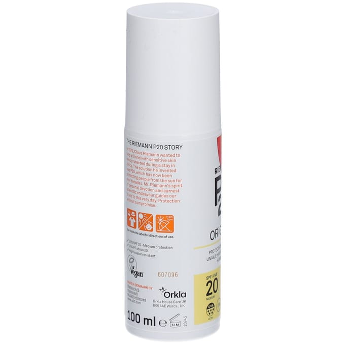 P20 SPF 20 - Zonnebrand lotion - Factor 20 - 100 ml