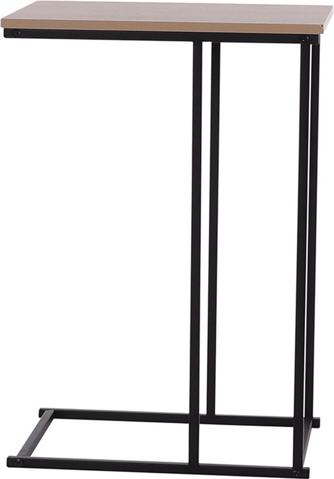 H&S - Collection - Bijzettafel - met - MDF - tafelblad - naturel - en - zwart