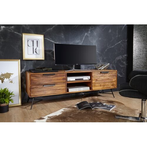 Wohnling Nishan tv meubel 160 cm sheesham hout