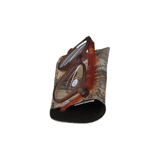 Pharma Glasses Leesbril Comp Bruin/Oranje +1.00 1