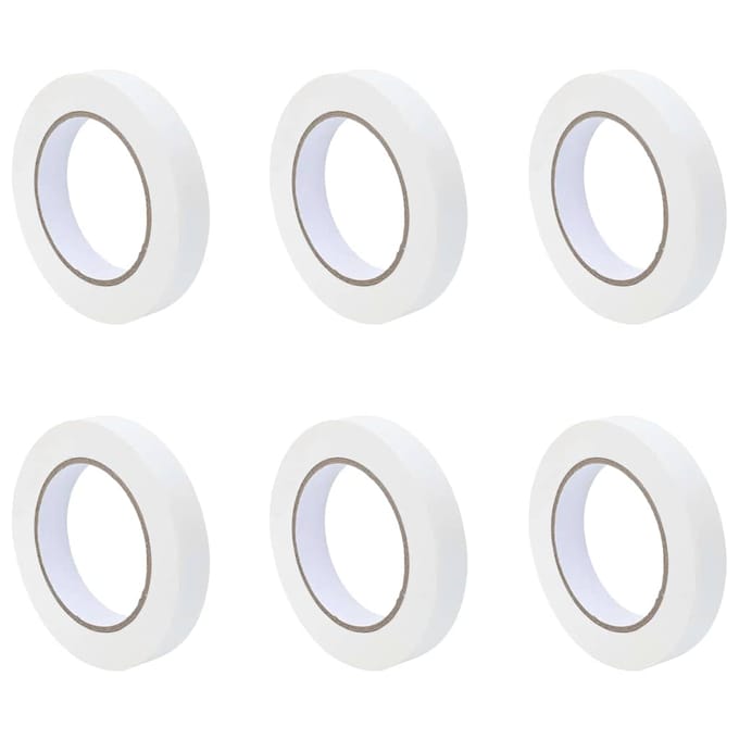 vidaXL - Schilder - Maskering - Tapes - 6 - st - Wit - 19 - mm - x - 50 - m - Papier
