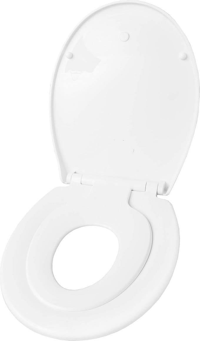 Comfortabele Wc-bril met Zachtsluitende Deksel in Wit