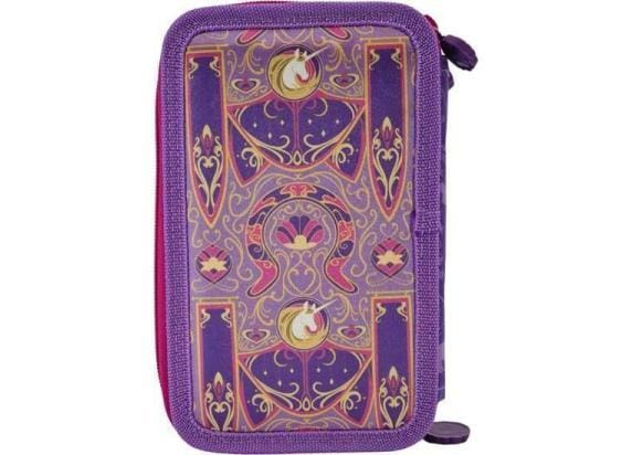 Unicorn Academy etui gevuld 3ZIP Pennenzakken en -etui's
