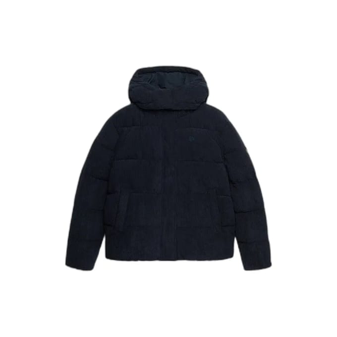 Superdry - Premium Gewatteerde Corduroy Jas Met Capuchon - Dames - Gewatteerde jassen