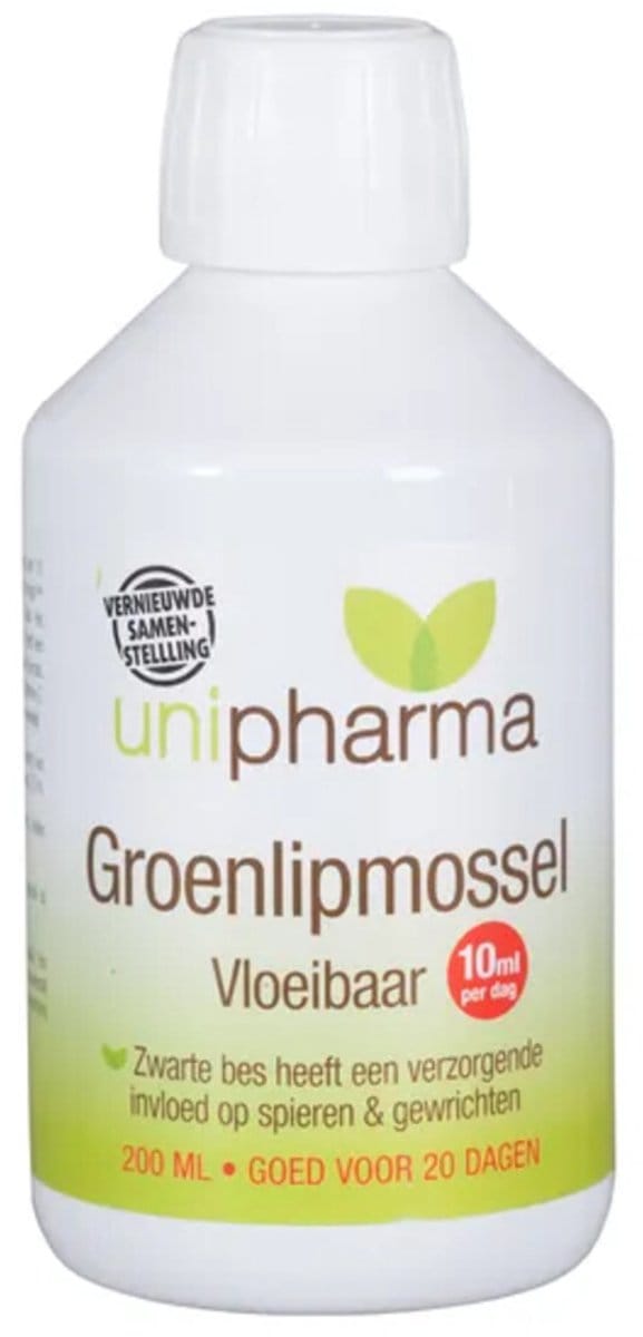 Unipharma Groenlipmossel Vloeibaar - 200 ml
