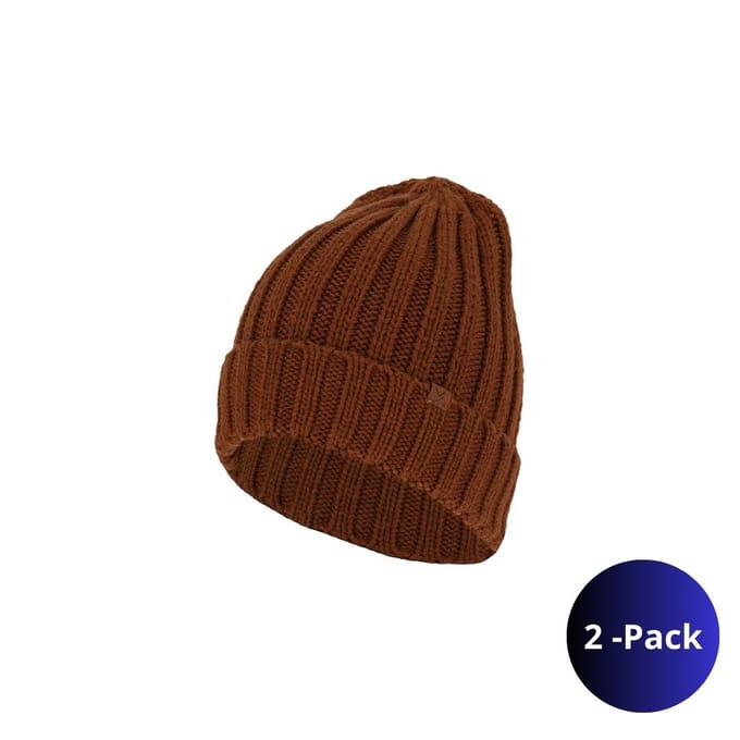 Morethansocks - Grofgebreide muts heren - Fashion - 2-Pack - One size