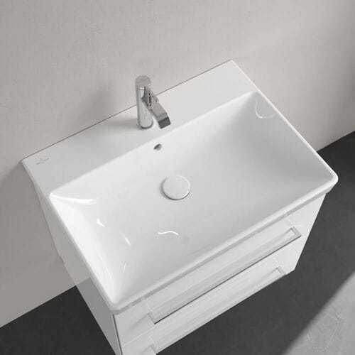 Villeroy & Boch Avento meubelwastafel - 65x47cm - 1 kraangat met overloop wit