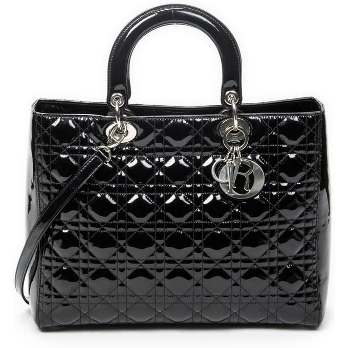 Large Lady Dior Zip   schoudertas