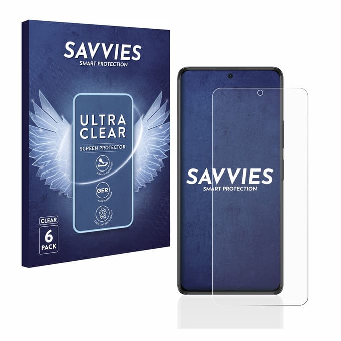 Savvies - Screenprotector voor Xiaomi Redmi Note 10S - Folie Beschermfolie transparant 6 Stuks