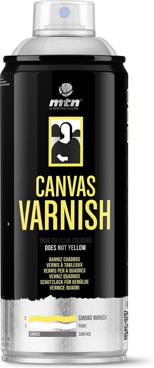 MTN Pro Canvas Vernis - Hoogglans 400ml - canvas, textiel, metaal, hout, glas etc.