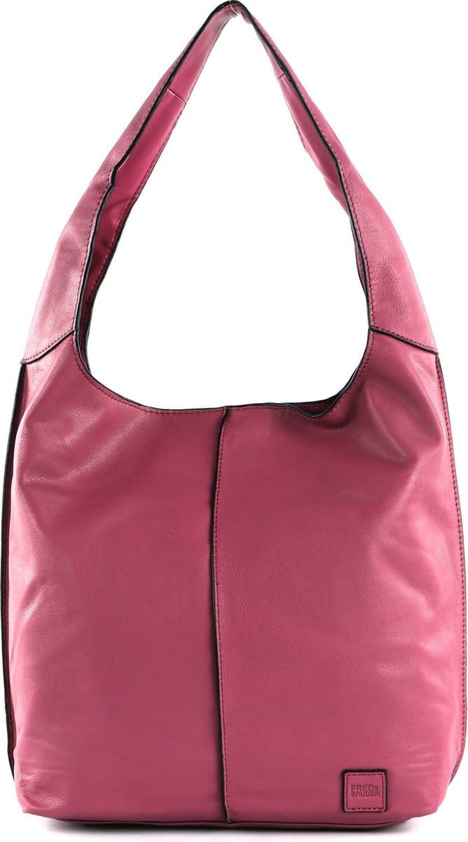FREDsBRUDER Leren Schoudertas Ginsberg FB100 II Shoulderbag Fuchsia Paars