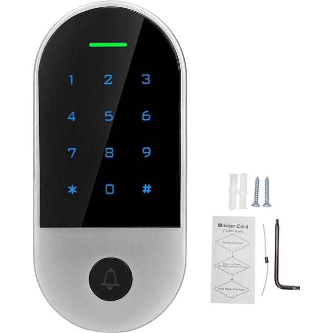 Machine de contrôle d'accès Bluetooth Mot de passe Carte d'identité APP 125KHz RFID Wiegand26 ?Rétroéclairage IP66 44 pour black